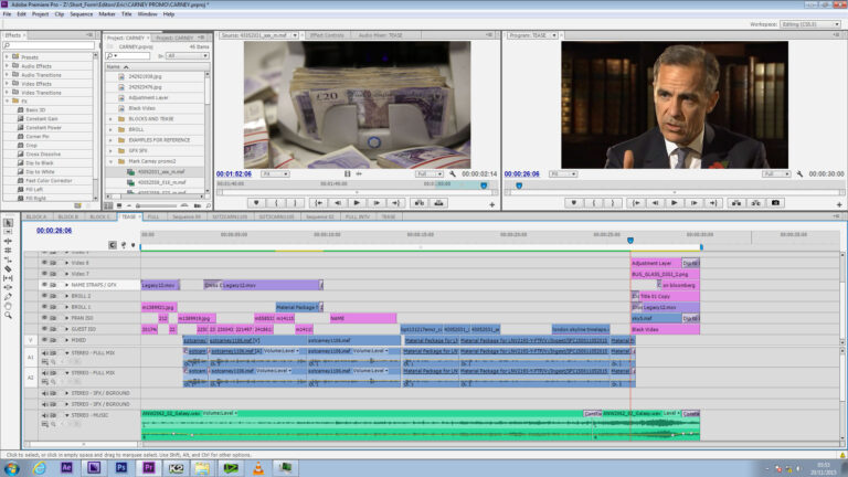Short Form Editing: BOE Governor Promo 1 Bank of England promotional edit