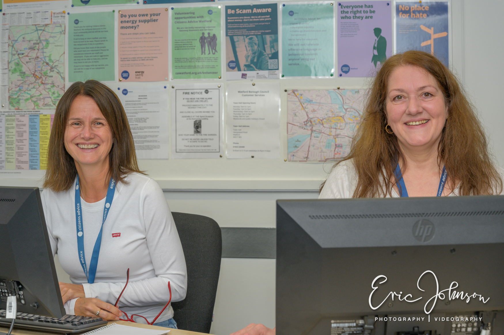 Photography for Citizens Advice 30 Professional portrait of a Citizens Advice staff member in Watford