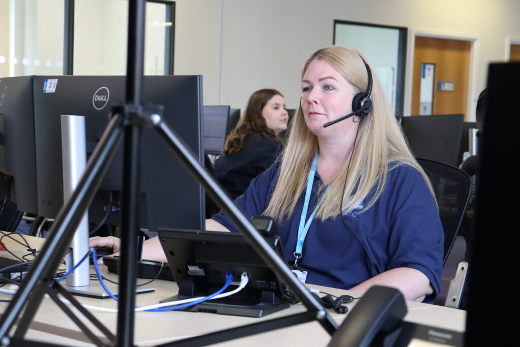 HERTS URGENT CARE RECRUITMENT FILM 14 Call handler at the Herts Urgent Care 111 service in Peterborough