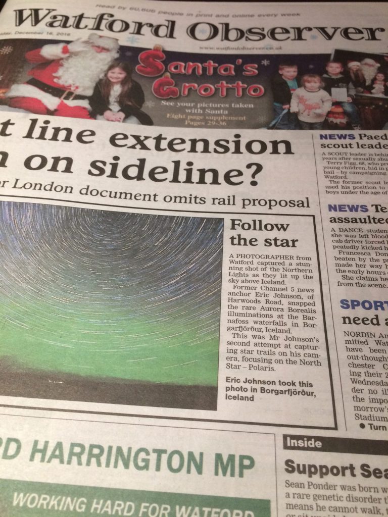Front page photo! 2 Watford Observer photography front page